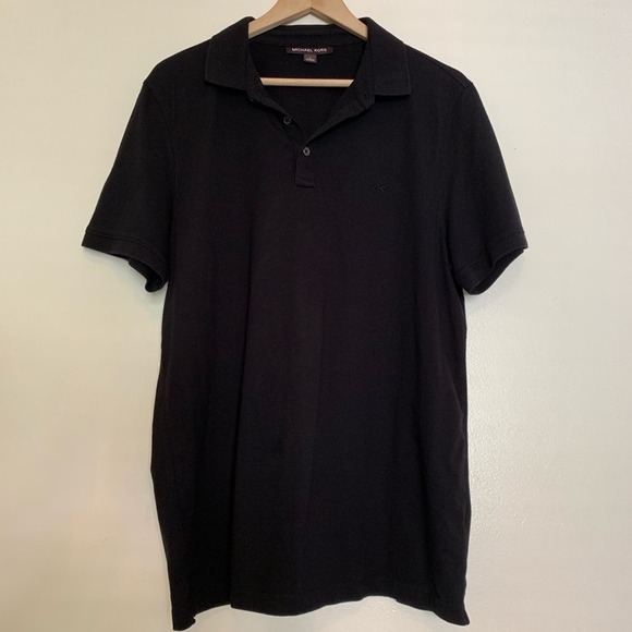 Michael Kors Black Polo Shirt Men's Size Large - Picture 5 of 8